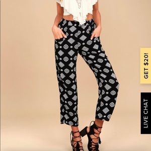 Amuse Society (REVOLVE) Berlin Black Print Pants